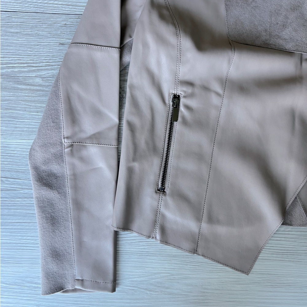 BAGATELLE faux leather draped jacket size M EUC - Picture 8 of 14